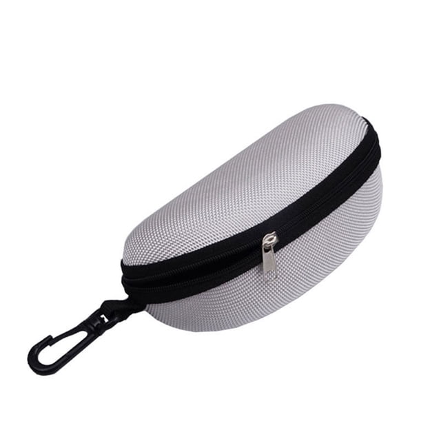 HEVIRGO Fashion Portable Zipper Eye Glasses Clam Shell Sunglasses Protect Hard Case Box
