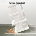thumbnail image 4 of 4 Tier Foldable Plastic Shoe Rack for Bedroom & Entryway, Anti-Fade & Warp-Resistant Shoe Storage Organizer, Slim Design Holds 3 Pairs, Easy Assembly, 4 of 6