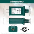 thumbnail image 2 of 29V LED Power Supply, UL Certification LED Transformer Replacement Class 2 Power Supply, Low Voltage Transformer US Plug Adapter for Christmas Tree Light and LED String Light, Green(Ts-13w29v), 2 of 5