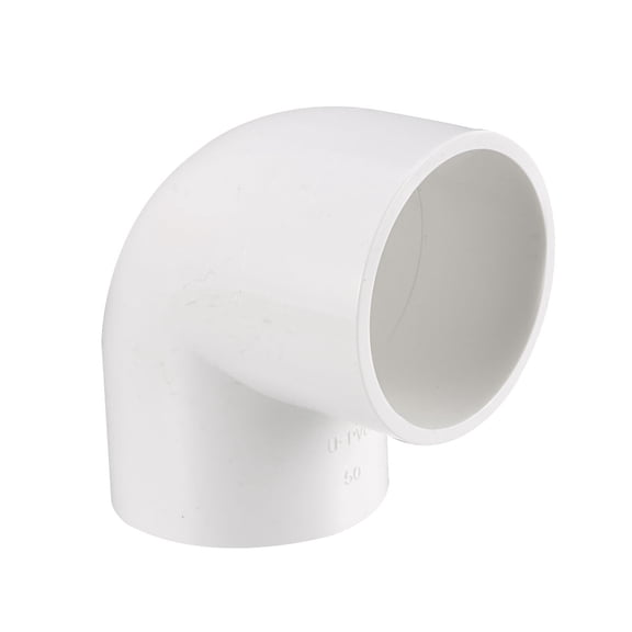 Unique Bargains 50mm Slip 90 Degree PVC Pipe Fitting Elbow Coupling Connector 5 Pcs