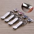thumbnail image 4 of SHISUYAN 4Pcs Stainless Steel Spring Loaded Toggle Case Catch Drawer Hasp Clasp for Toolbox, Trunk, Case and ( Silver ), 4 of 5