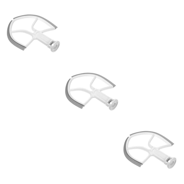bedienty Edge Beater Paddle With Flexible Silicone Edge Stand Mixers Accessories Flexible Baking Tool Machine Replacement show as picture show as picture 3Set