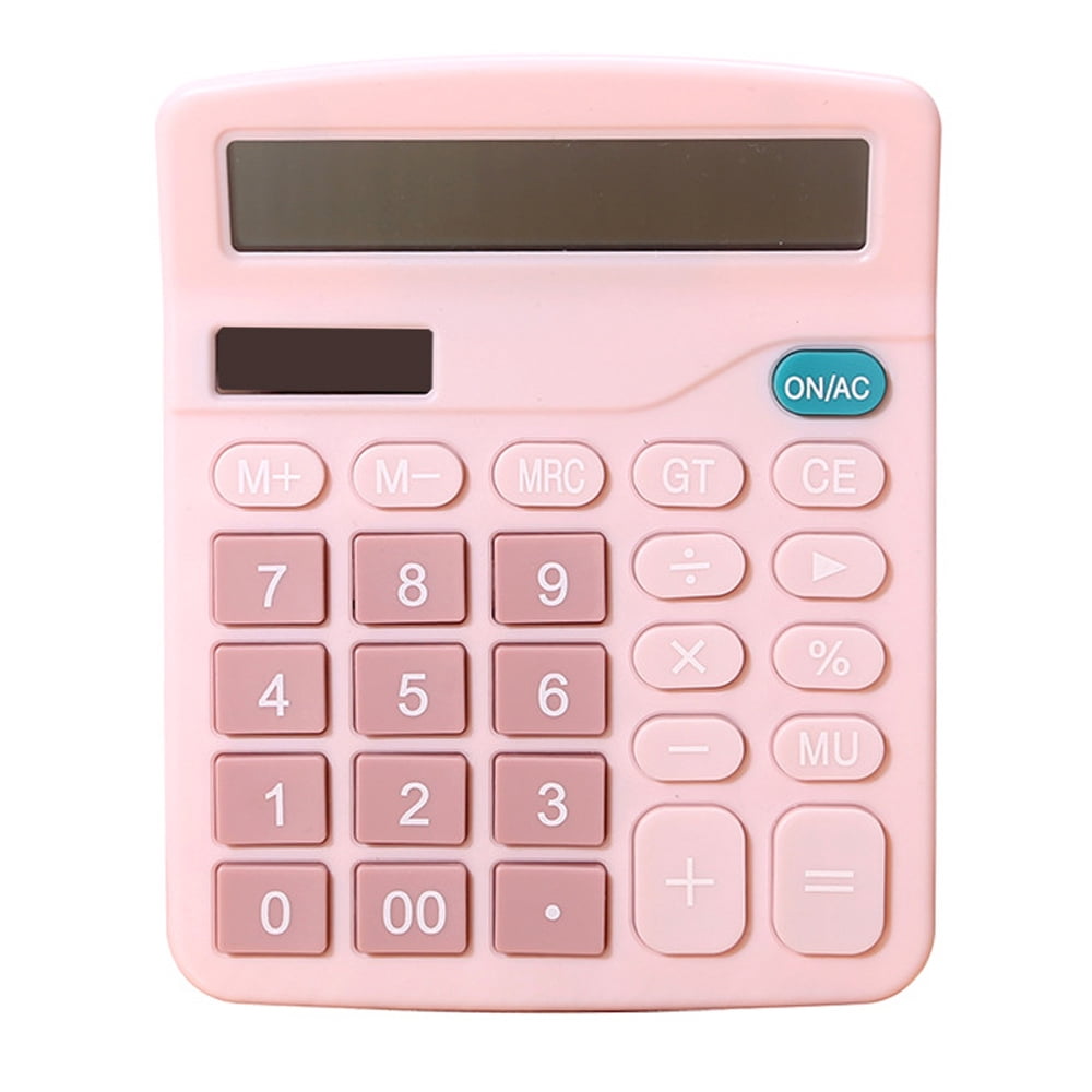 Amdohai 12 Digit Desk Solar Calculator Large Buttons Financial Business Accounting Tool Electronic Calculator