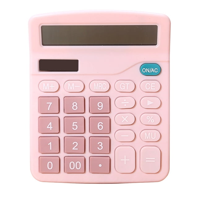 Amdohai 12 Digit Desk Solar Calculator Large Buttons Financial Business Accounting Tool Electronic Calculator