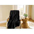 thumbnail image 2 of BHG Textured Velvet Plush Throw Rich Black, 2 of 4
