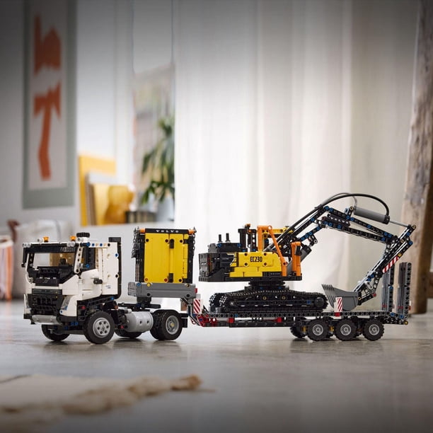 LEGO Technic Volvo FMX Truck & EC230 Electric Excavator Building