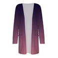 thumbnail image 4 of Jsaierl Fall Cardigans for Women Plus Size Open Front Cardigan Dressy Casual Long Sleeve Cardigan Sweaters Gradient Print Lightweight Kimono with Pockets, 4 of 4