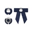 thumbnail image 3 of INSPIRE CHIC Nœud Papillon pour Femmes Accessoires Unisexes Col Épingle Bleu Marine, 3 of 4
