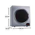 thumbnail image 2 of Equator Compact Vented Sensor Dryer 3.5cf/13lbs 110V Bottom control DIGITAL, 2 of 12