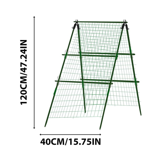 Adjustable Garden Support Frame - Foldable A-Frame Trellis for
