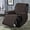 Chocolate, variant on Stonecrest Waterproof Recliner Cover, MicroSuede Slipcover, Stay in Place (Chocolate, 23" Regular Recliner)