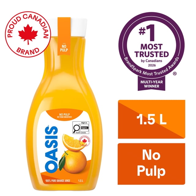 Orange Juice No Pulp, Not from Concentrate 1.5 L