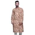 thumbnail image 1 of Atasi Kurta Imprimé pour Hommes Col Mandarin Popeline de Coton Kurta Chemise Décontractée, 1 of 7