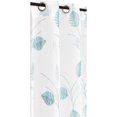 thumbnail image 4 of Safdie & Co. Curtain Panel Dolly Embroidered Palm 84L Aqua, 4 of 4