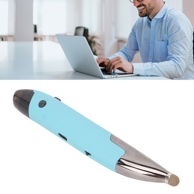Voice Input Optical Pocket Pen Mouse, 2.4G USB Optical Pen Mouse, 1600DPI Handwriting Mini Mice For PC Laptop Tablet Computer