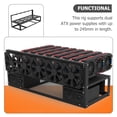 thumbnail image 3 of FUEENIRVA 1Set Black Open Air Pc Case Steel Frame Mining Rig with Convenient Installation and Cooling Support, 3 of 8