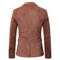thumbnail image 2 of BOBOGOJP Blazer for Men Two Button Blazer Working Buttonholes Suit Jacket (Khaki,4XL), 2 of 5