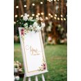 thumbnail image 4 of Darling Souvenir MADE WITH LOVE PersonalizedWelcomeBannerWatercolor Flower With Border,Custom Text Poster Party CollectionWelcomeSignGreat For Wedding, Birthday, Engagement Party- 18x12, 4 of 5