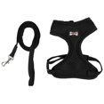 thumbnail image 2 of Cat Harness and Adjustable Soft Mesh Vest Harness for Rabbits Puppy Kitten Black, 2 of 7