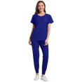 thumbnail image 1 of Ensemble de Sarraus pour Femmes 2 Pcs, Ensemble d'Uniforme d'Infirmière de Jogging Extensible, Hauts Confortables et Respirants et Pantalons Fuselés, 1 of 5