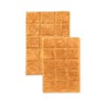 thumbnail image 1 of Superior BATHRUG-CH2PC-RT Bath Rug Set Cotton Checkers - Rust, 2 Pieces, 1 of 1