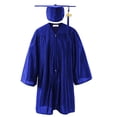 thumbnail image 1 of YUNAFFT Kids Graduation Gown Set Shiny Polyester Academic Dress with Cap 3-10Y, 1 of 2