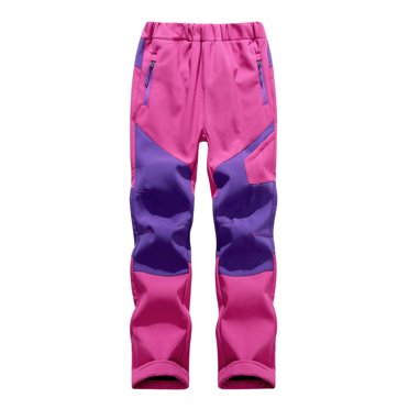 Kcodviy Kids Baby Boys Girls Shoes for New Walkers Boys Patchwork Ski Pants Suit Baseball Training Pocket Thicken Warm Trouser athletic Pants for Youth Boys Pants Regular Ski Pants Casual Pants