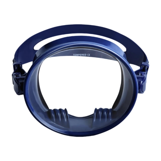 Almencla Single Lens Diving Clear Lens No Fogging Wide View Oval Shape Swim Dark Blue