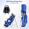 thumbnail image 3 of Gymax 12PCS Men's Complete Golf Club Set Right Hand w/Putter Golf Stand Bag Rain Hood, 3 of 10