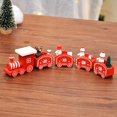 thumbnail image 4 of Christmas Ornaments Set Wooden Christmas Train Decorations Wooden Train Set, 4 of 7