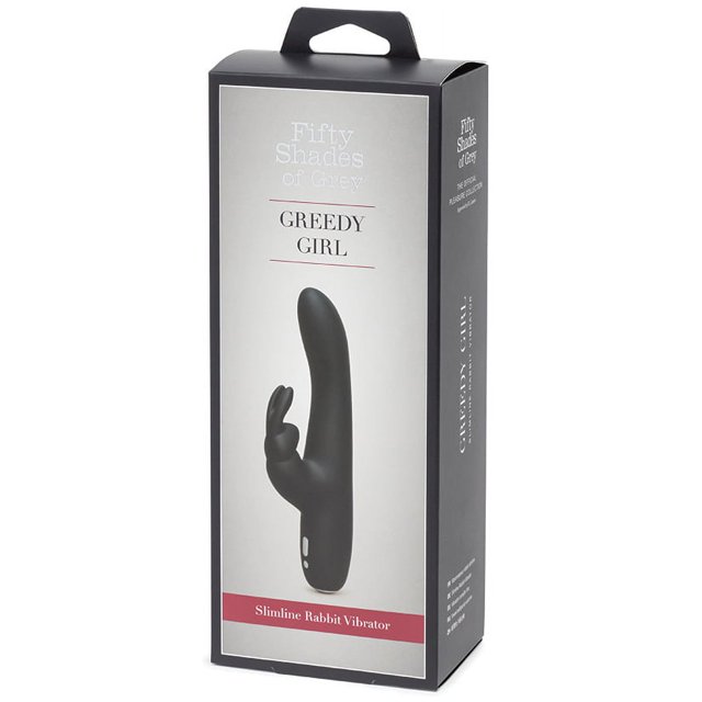 Fifty Shades of Grey Vibromasseur Lapin Slimline Fille Gourmande, Noir