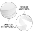 thumbnail image 3 of WEUVEB 2 Rolls Quilting Needle Punched Cotton For DIY Quilt Stuffing Breathable Material White For Home Use, 3 of 7