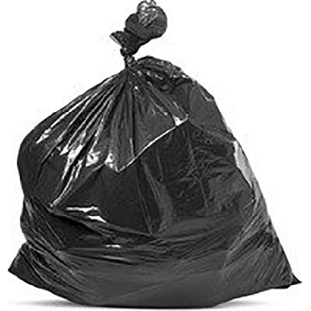 39 gal Lawn & Leaf Drawstring Trash Bags - Black, Box of 28