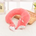 thumbnail image 1 of Roiihwy Cartoon Animal Neck Pillow Airplane, Soft U Shaped Neck Travel Pillows for Airplanes, Train, Car, Office, Contoured Eye Masks for Kids and Adults, 1 of 5