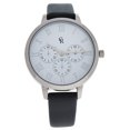 thumbnail image 1 of CRB010 la Basic - Montre à Bracelet en Cuir Argent/gris par Charlotte Raffaelli pour Femmes - Montre 1 Pce, 1 of 1