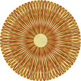 thumbnail image 1 of Ahgly Tapis Rond Lavable en Machine Intérieur Transitionnel Acajou Brun, 6 Pieds Rond, 1 of 7