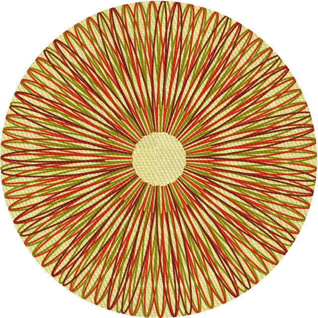 Ahgly Tapis Rond Lavable en Machine Intérieur Transitionnel Acajou Brun, 3 Pieds Rond