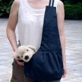 thumbnail image 2 of KALLORY Wearable Pet Carrier Single-shoulder Design Black for Cats 1Pcs, 2 of 7