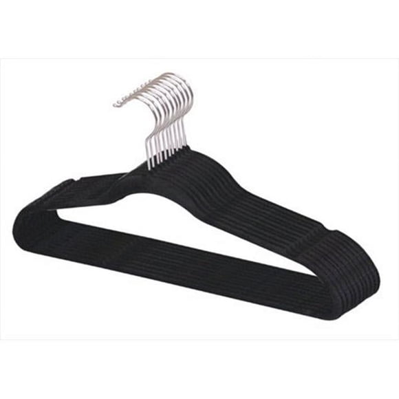 Home Basics FH01140 Cintre en Velours Sunbeam Noir,