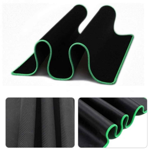 Baohd 1pcs Non Wear Resistant Computer Notebook Soft Edge Seamed Mouse Pad Office Rubber Fabric Mat green 250*290*2mm 1Set