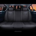 thumbnail image 4 of Maidao Car Seat Covers for BMW for X3 2003-2017 5 Seats Leather Waterproof Front Rear Cushion Protector Full Set Black, 4 of 7