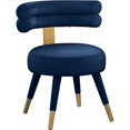 thumbnail image 4 of Meridian Furniture Fitzroy Navy Velvet Dining Chair (Set of 2), 4 of 9