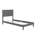 thumbnail image 1 of Leo & Lacey Madison Twin Solid Wood Foundation Bed in Grey, 1 of 6