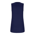 thumbnail image 5 of Timegard Womens Tank Tops Solid Color Square Neck Pleated Sleeveless Dressy Casual Tunic Top Basic Tee, 5 of 5