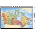 thumbnail image 2 of Map - Canada Wall Poster, 22.375" x 34", 2 of 4