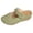 B Green, variant on Women's Close Toe Platform Sandals Floral Cutout Adjustable Hook Loop Slip On Wedge Clogs Mules Beach Slide White Size 8