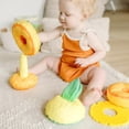thumbnail image 5 of Melissa & Doug Jouet empileur ananas en peluche, pour nourrisson, multisensoriel, 5 of 5
