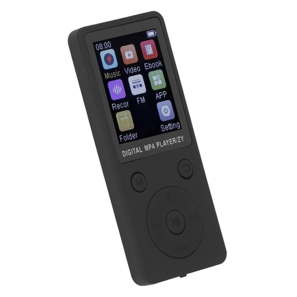 Mp3 Player with BT, HiFi Sound 1.8 Inch Screen Portable Music Player with Earphones, Noise Reduction Mp4 Mp3 Player Expanded Up to 128GB
