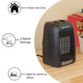 thumbnail image 4 of Comfort Zone Portable Electric Ceramic Fan Forced Personal Space Heater, Black, 4 of 8
