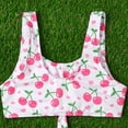thumbnail image 4 of Girls Swimsuit 2 Piece Tankini Set Swimwear Striped Ruffle Girl Bathing Suit 5-6 Years, 4 of 9